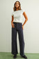 Round Neck Short Sleeve Knit Top