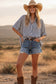 Oversized Short Sleeve Button Down Shirt