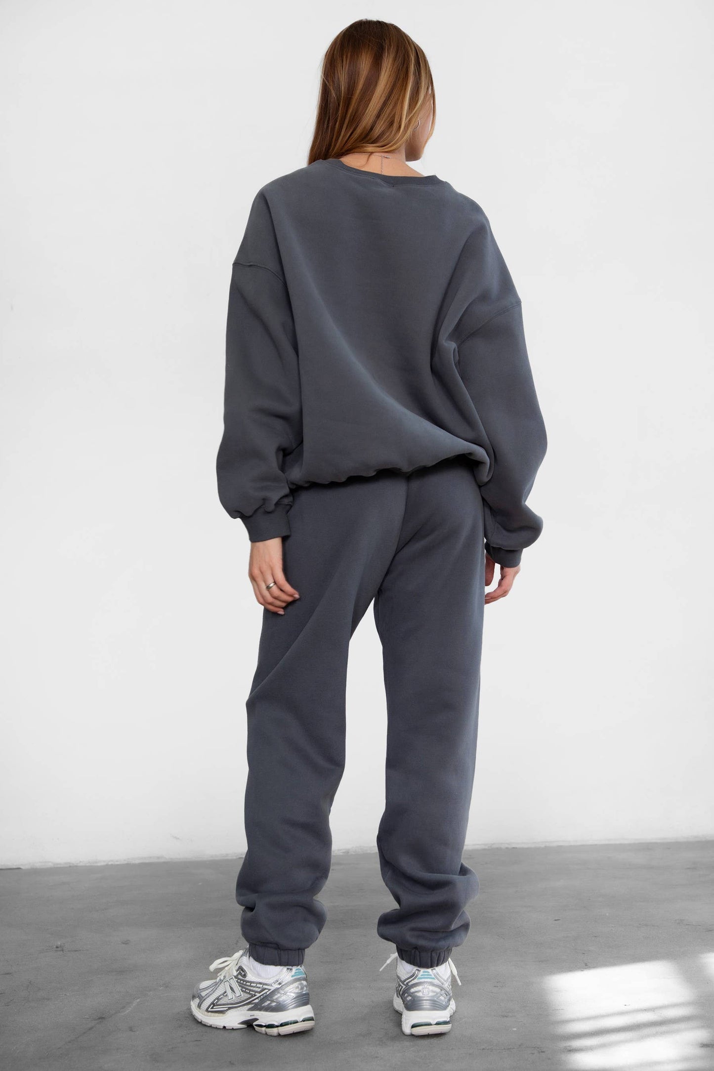 Fleece Lounge High Waist Sweatpants With Pockets