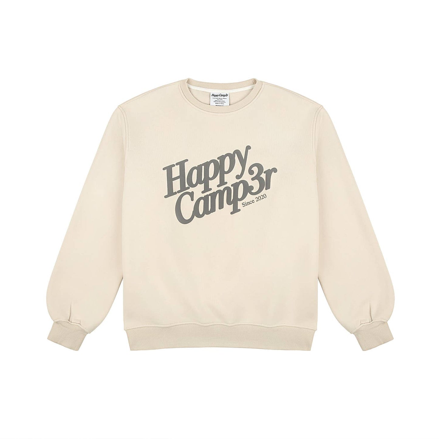 Happy Camp3r Puff Series Crewneck - Beige