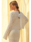 CROCHET KNIT LONG SLEEVE CARDIGAN