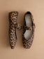 The Soho Leopard Ballet Fall Flat with Buckle