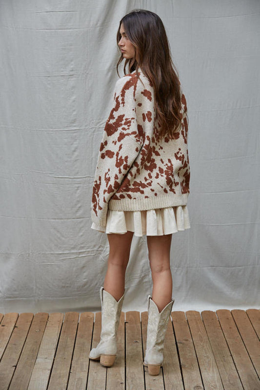 Beige Tiered Mini Skirt