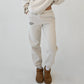 Beige Puff Series Sweatpants