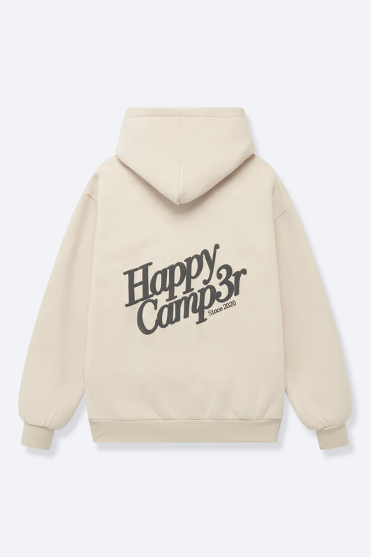 Happy Camp3r Puff Series Beige Sweatshirt