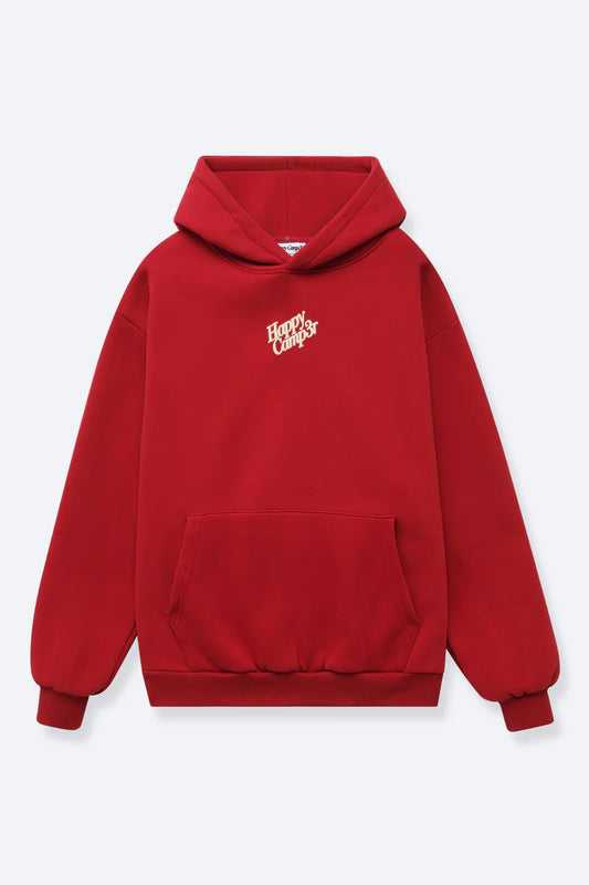 Pomegranate Red Puff Series Hoodie