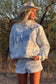 Blue Camo Mockneck Sweatshirt
