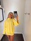 Butter Yellow Mock Neck and Skort Set