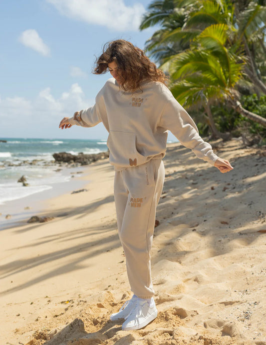 Made New Beige Hoodie