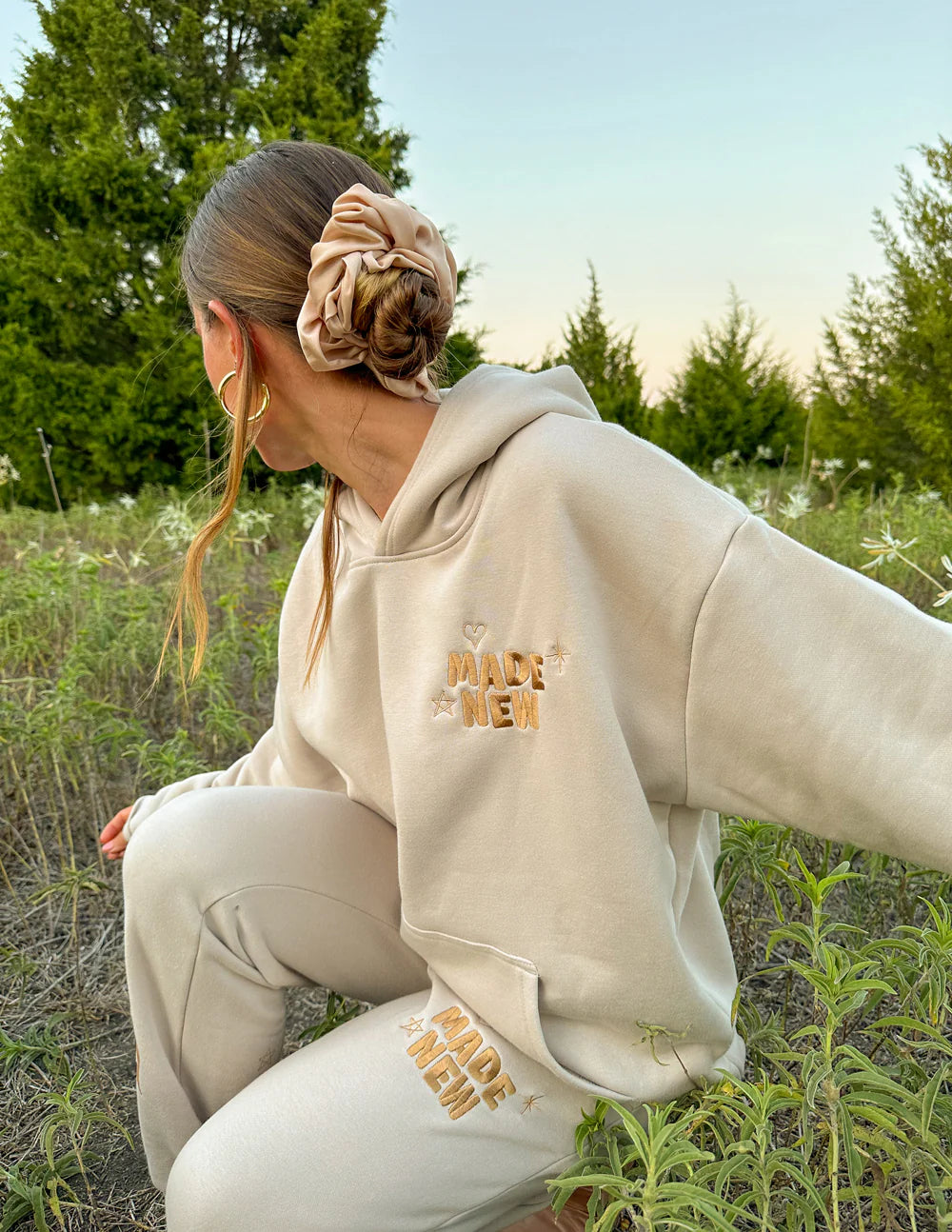 Made New Beige Hoodie