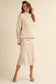 Satin Skirt with Lace Detail