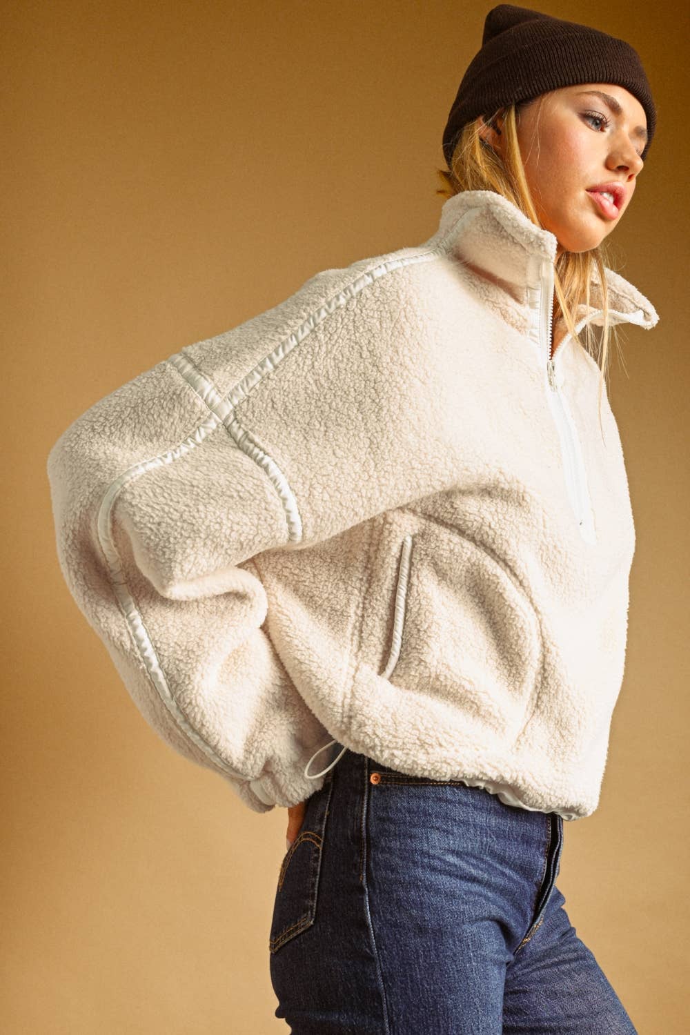 Half Zip Sherpa