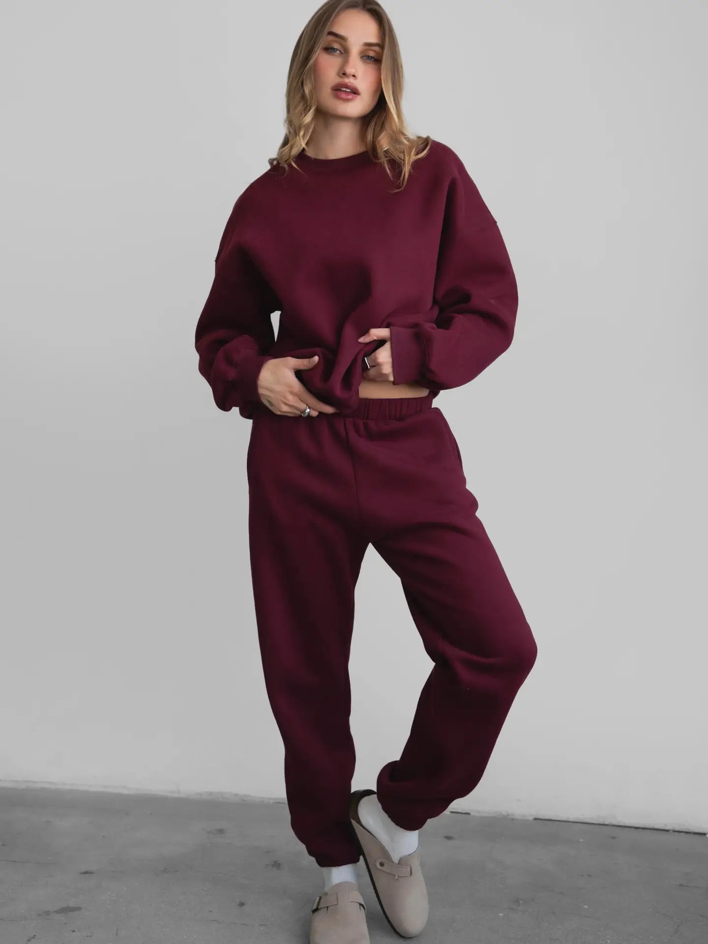 Fleece Lounge Sweatpants with pockets