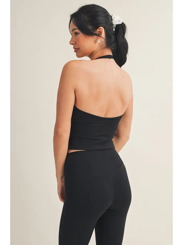 Scoop Neck Halter Top