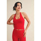 Scoop Neck Halter Top