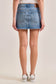 Mid-Rise Denim Skirt