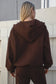 Plush Fleece Loose Fit Zip Up Hoodie With Pockets