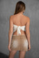 BOHO Western Stretch Lace Strapless Self-Tie Scarf Top