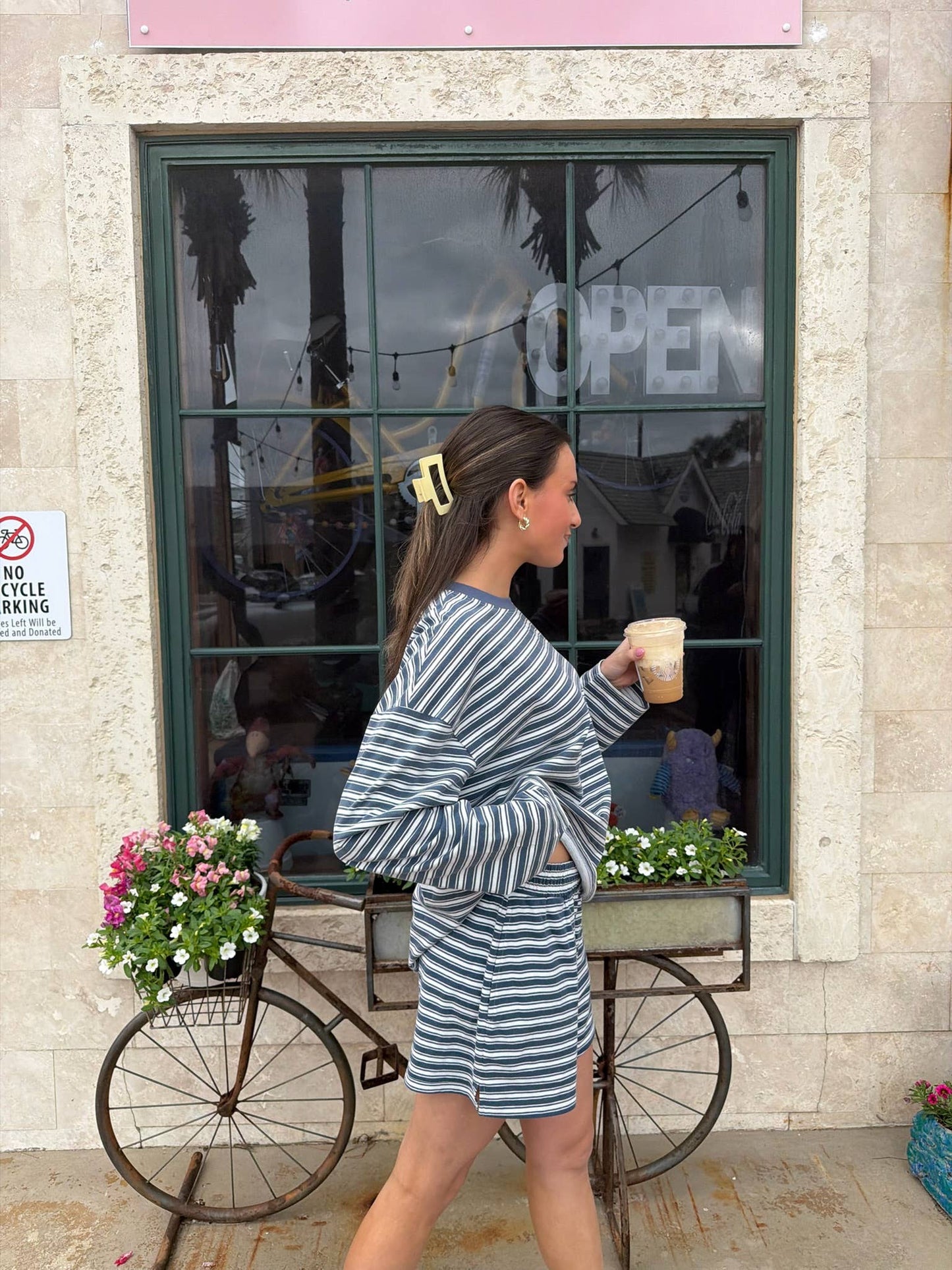 Billie Striped Loungewear Shorts