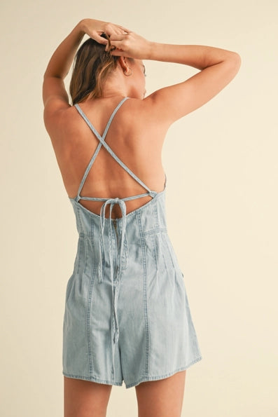 Denim Romper