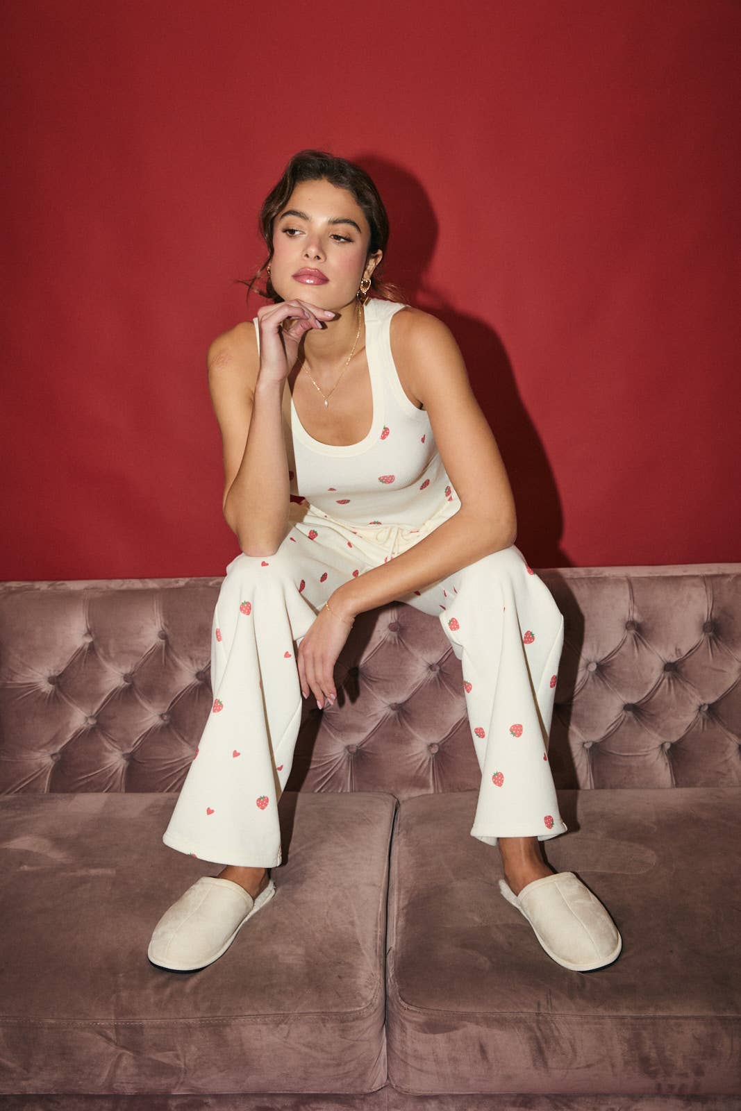 Strawberry Print Tank