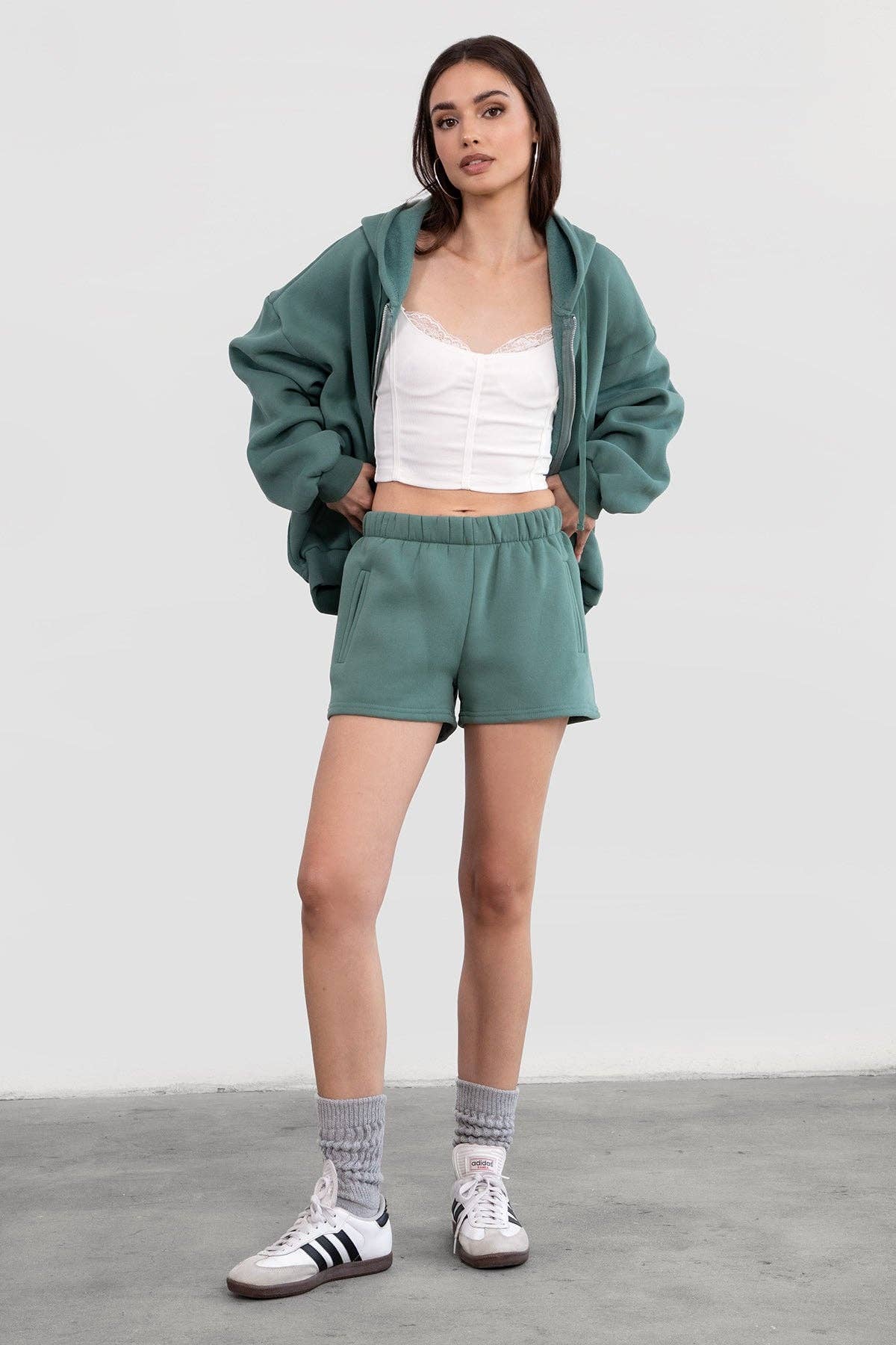 Fleece Lounge High Waist Shorts