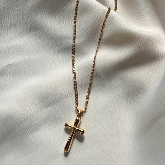 Bubble Cross Necklace