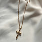 Bubble Cross Necklace