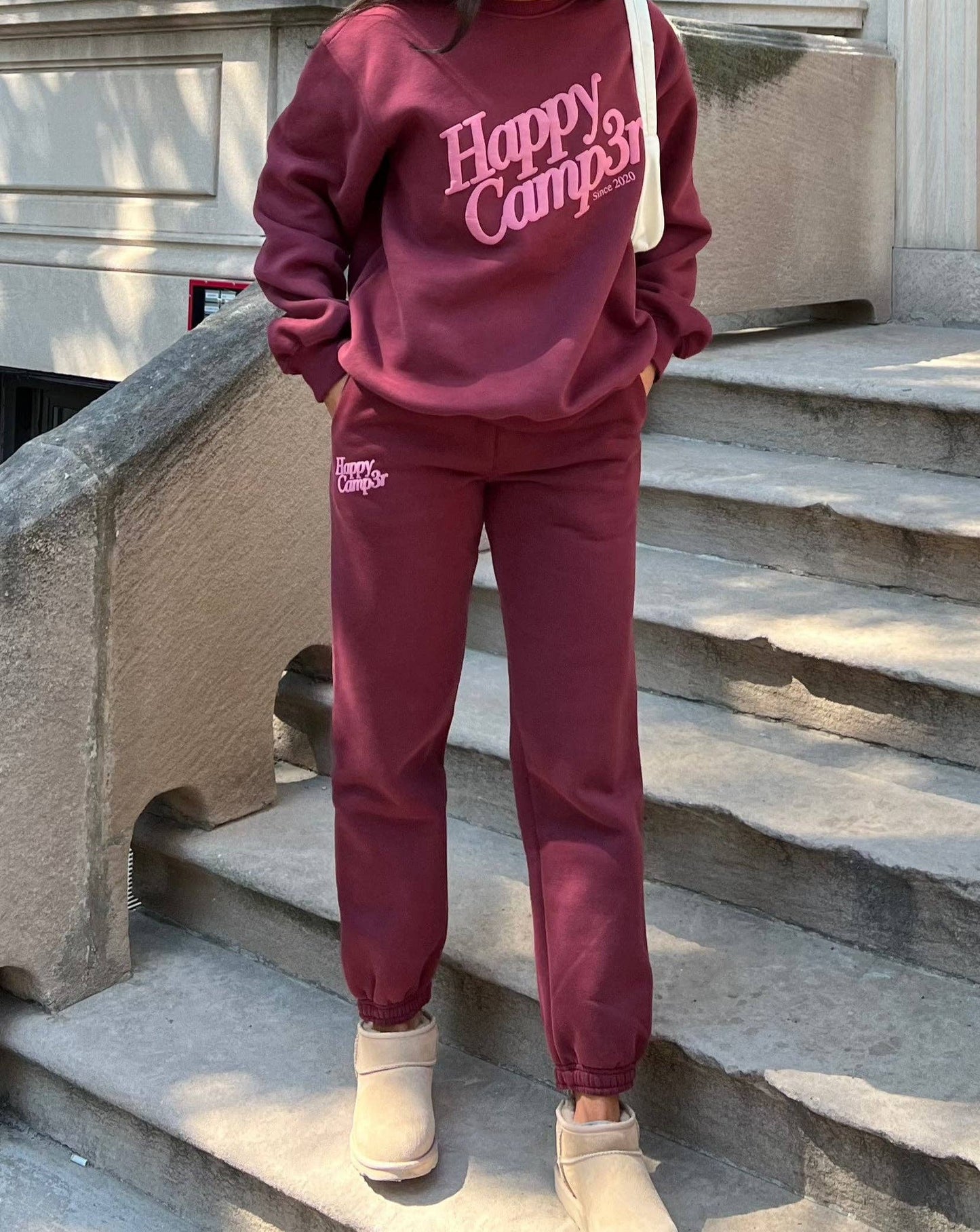 Puff Series Sweatpants - Burgundy