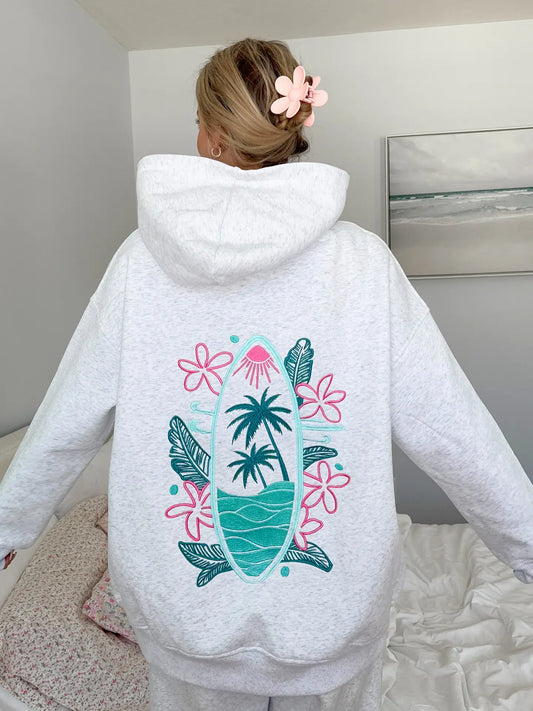 Gray Surfing Sweatshirt