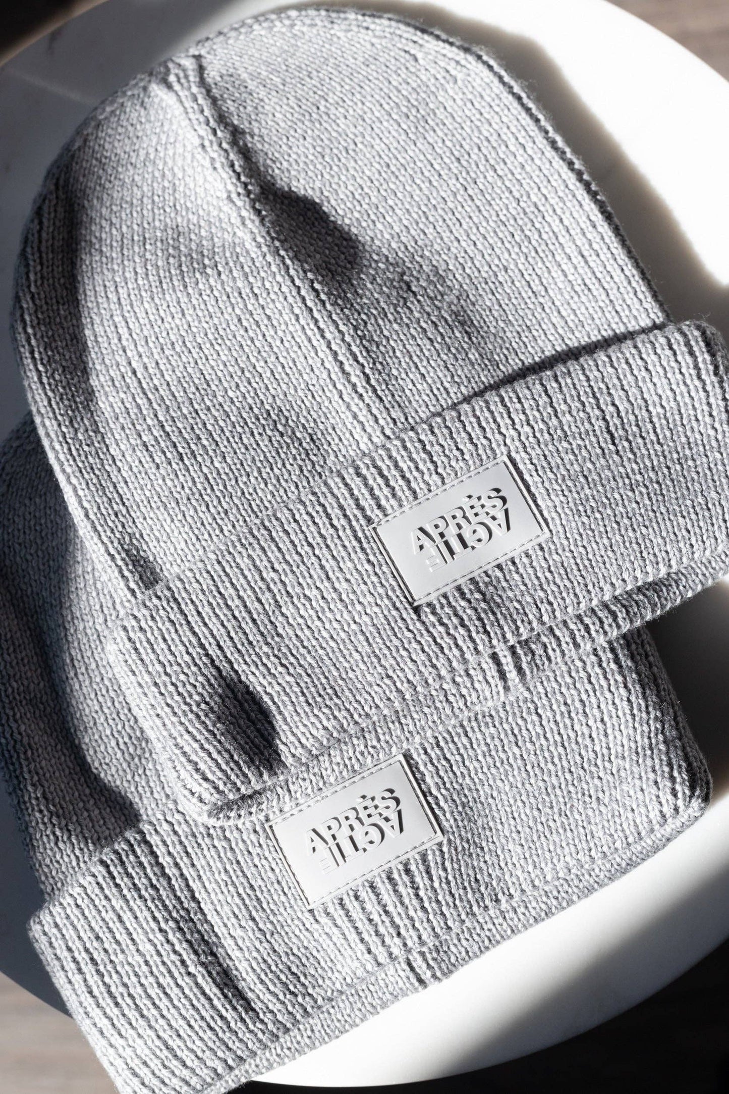 100% Merino Wool Beanie — Cloud Grey