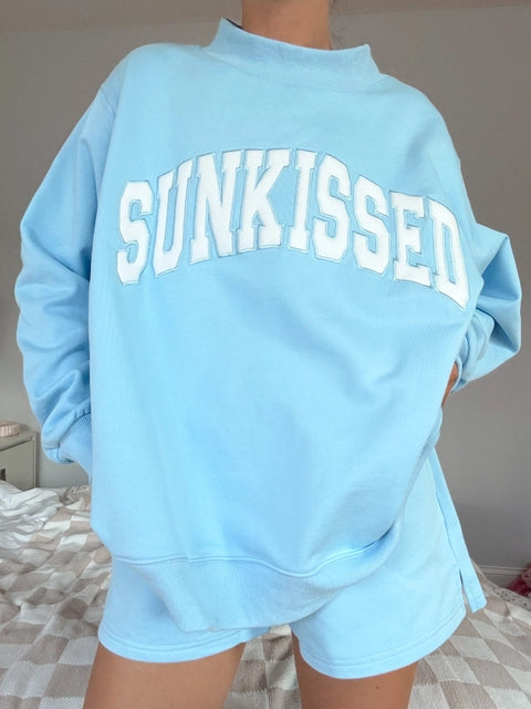 Berry Blue Summer Mockneck
