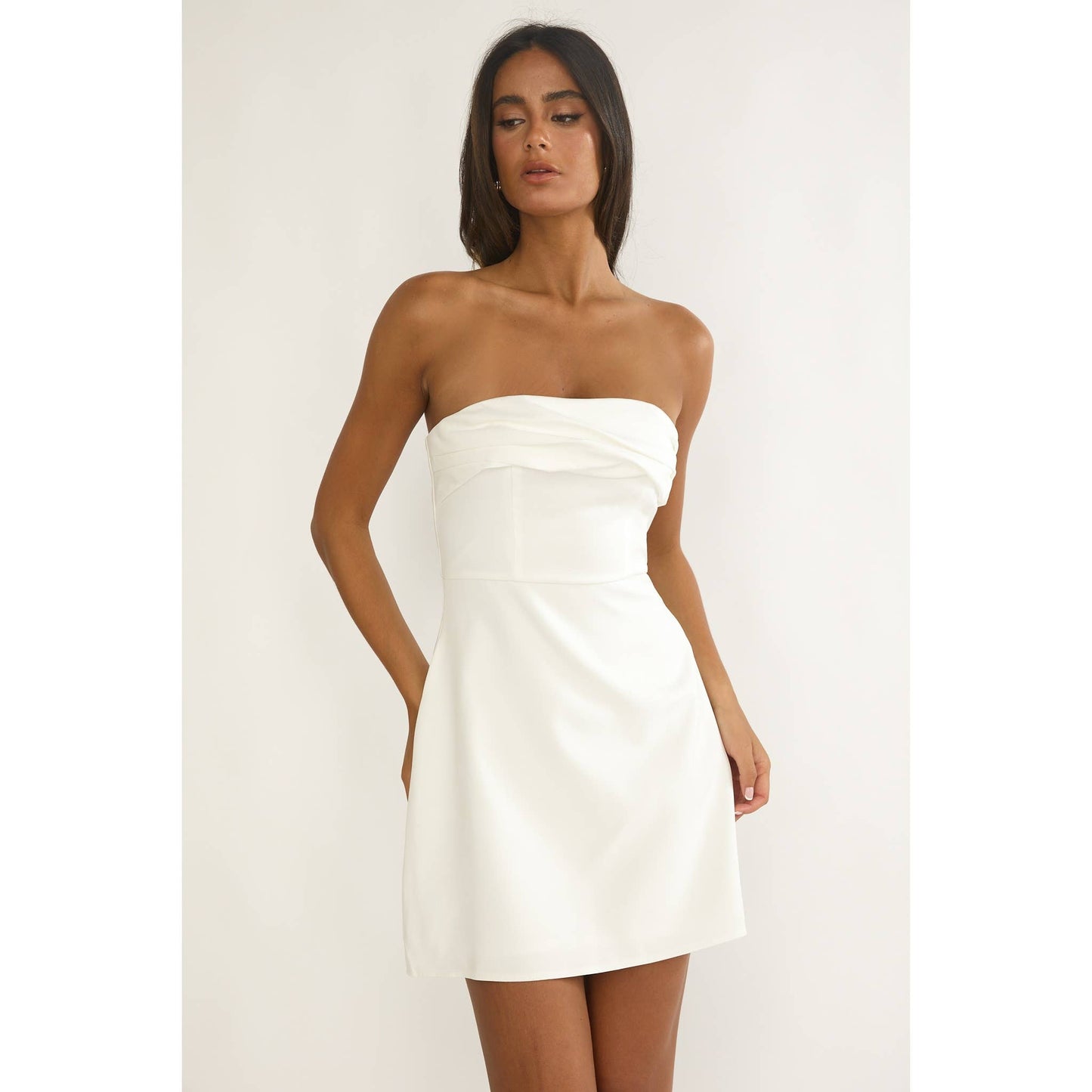 Sweetheart Neck Mini Dress