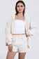 Plush Fleece Loose Fit Zip Up Hoodie With Pockets