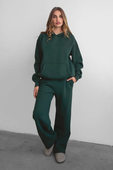Fleece Lined Wide Leg Sweats
