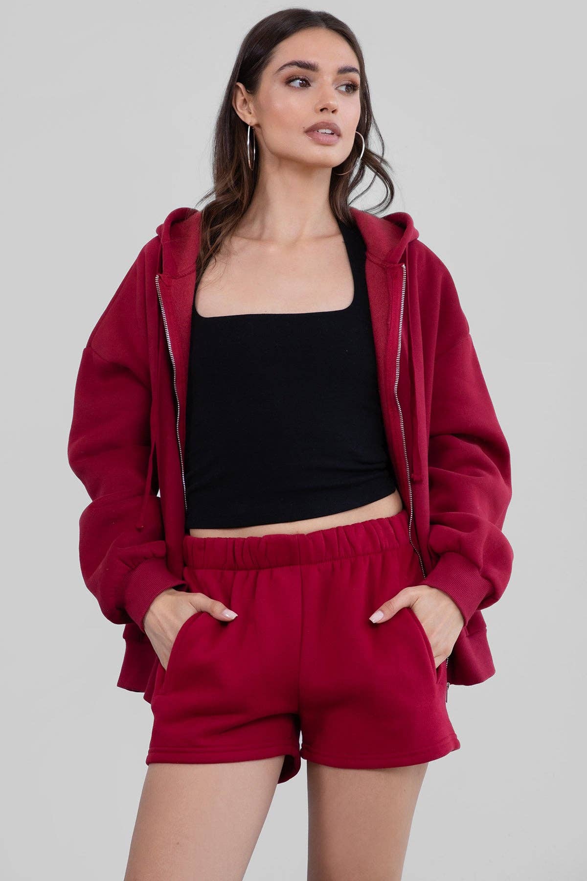 Fleece Lounge High Waist Shorts