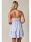 Strapless Lace Trim Detail Babydoll Mini Dress