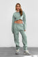 Fleece Lounge High Waist Sweatpants With Pockets