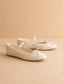 The Logan Beige Woven Ballet Flat
