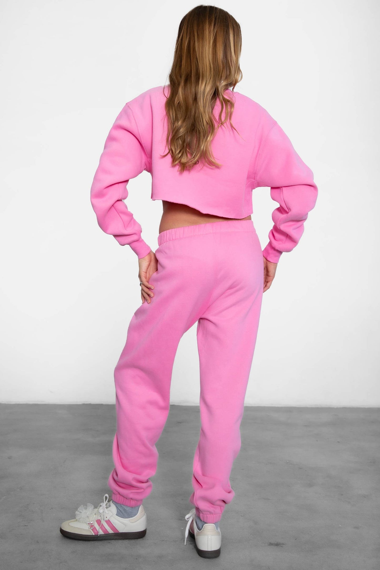 Fleece Lounge High Waist Sweatpants With Pockets