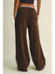 Plaid Double Layer Wide Leg Sweatpants