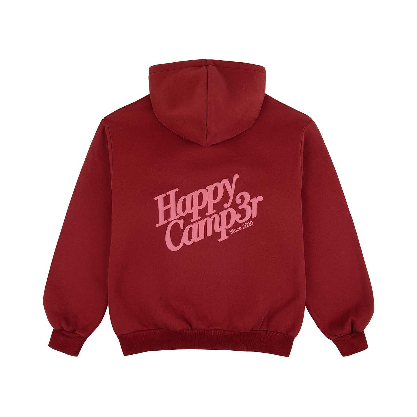 Happy Camp3r Puff Series Hoodie - Burgundy