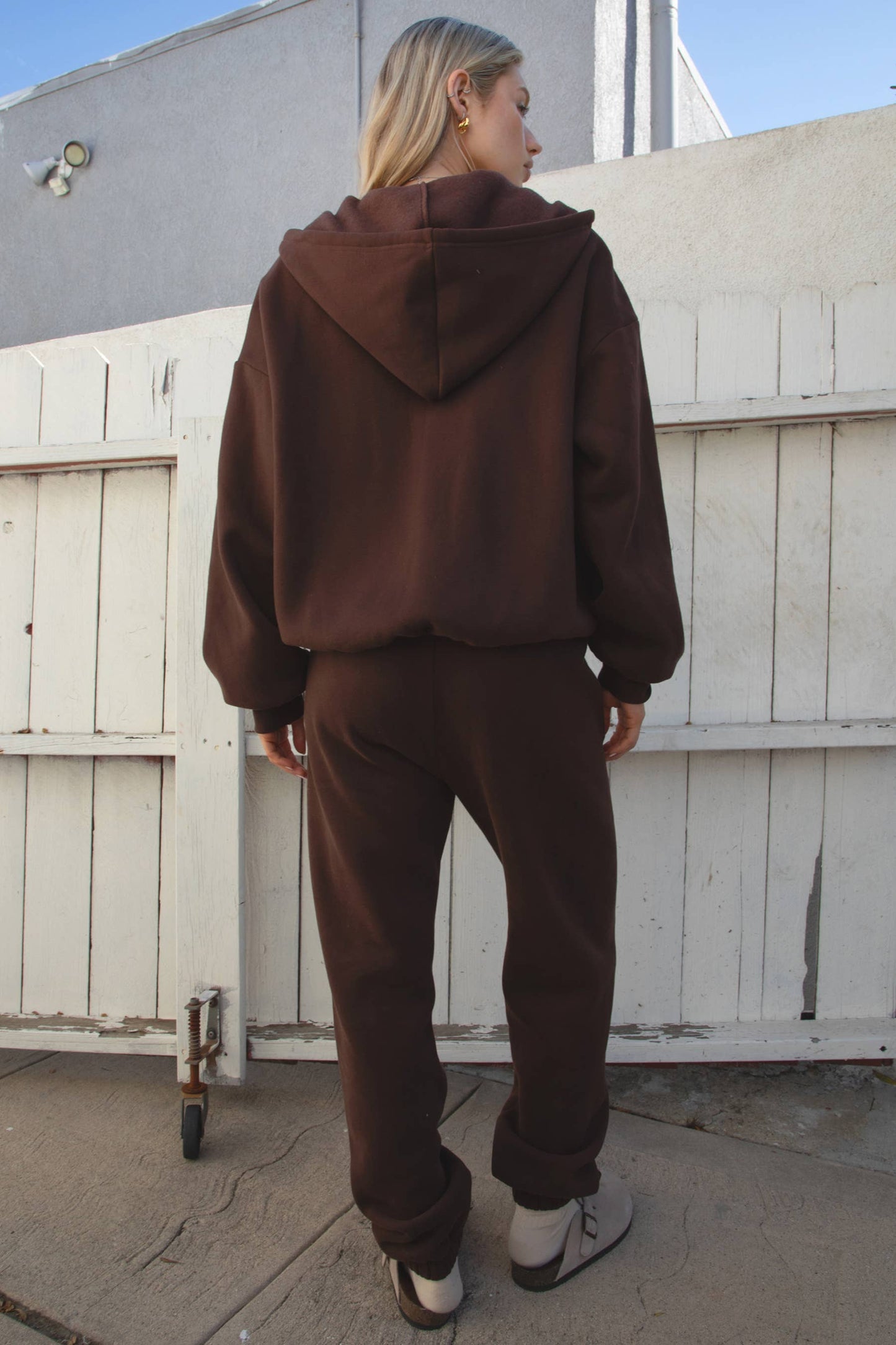 Fleece Lounge High Waist Sweatpants With Pockets