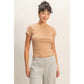 Taupe Crewneck Tee