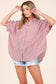 Oversized Short Sleeve Button Down Shirt