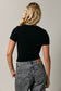 DOUBLE LINED SHORT SLEEVE BABY TEE