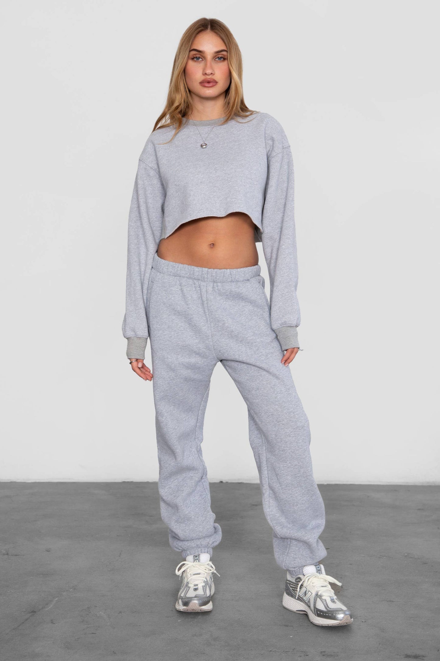 Fleece Lounge High Waist Sweatpants With Pockets