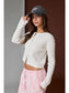 White Cable Knit Cardigan