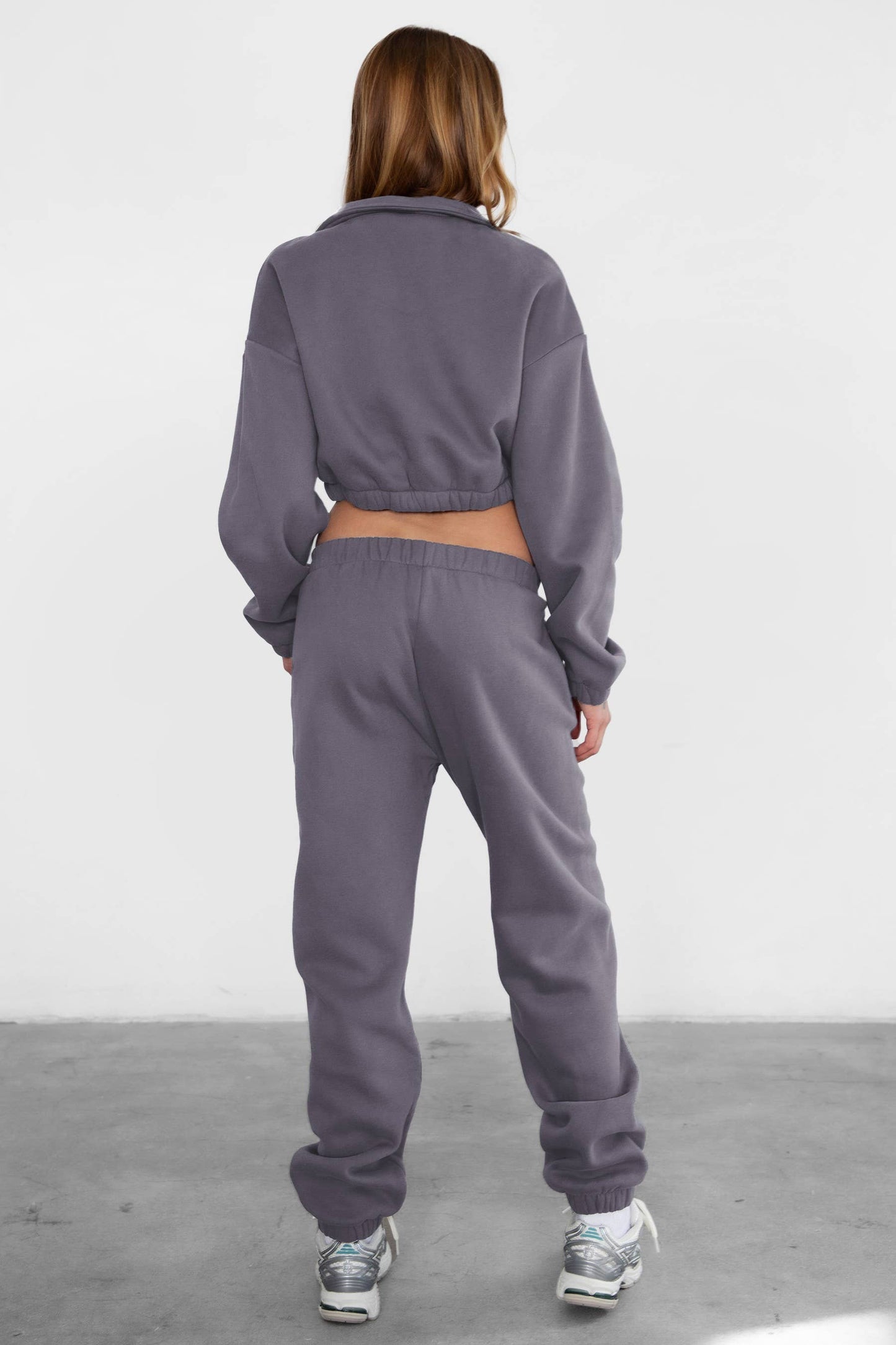 Fleece Lounge High Waist Sweatpants With Pockets