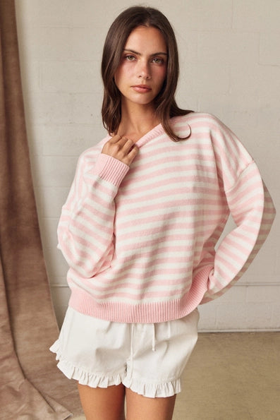 Striped Crewneck Sweater